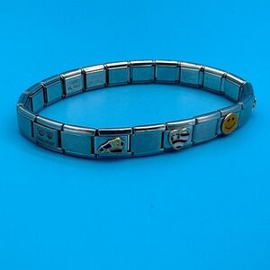 Eternita Italian‎ Charm Bracelet Stainless Steel Unisex Vacation Travel